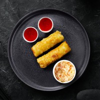 Nem Rán + Dưa góp - Jarní závitky s Nakládané zelí